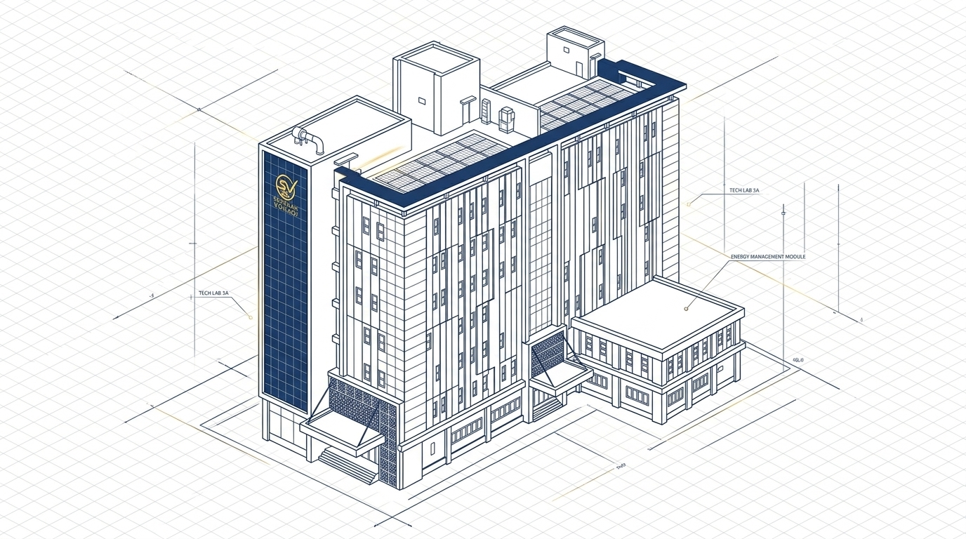 AI Blueprint Kotak-Kotak Gedung SV UNS