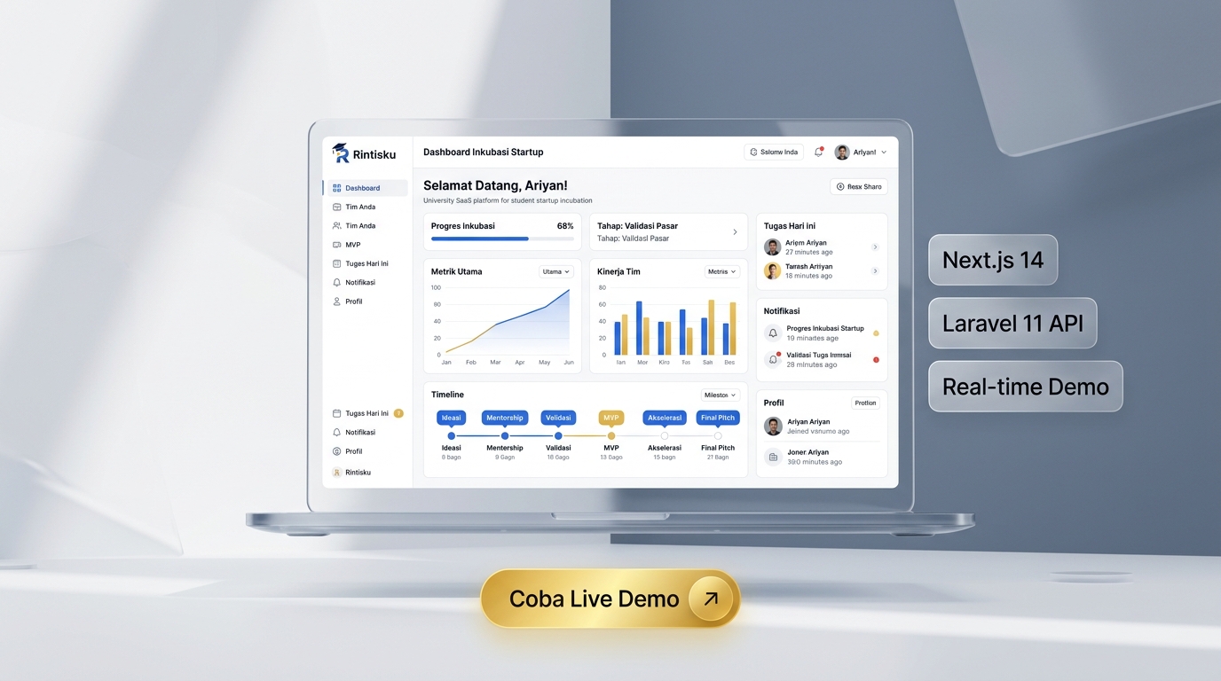 Bukti Implementasi Rintisku - SaaS Inkubasi Bisnis & Pitching DUDI